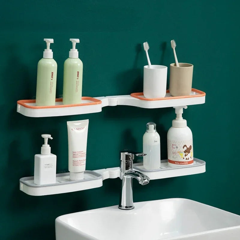 Étagère Murale Rotative 180° avec Drainage pour Salle de Bain et Cuisine
