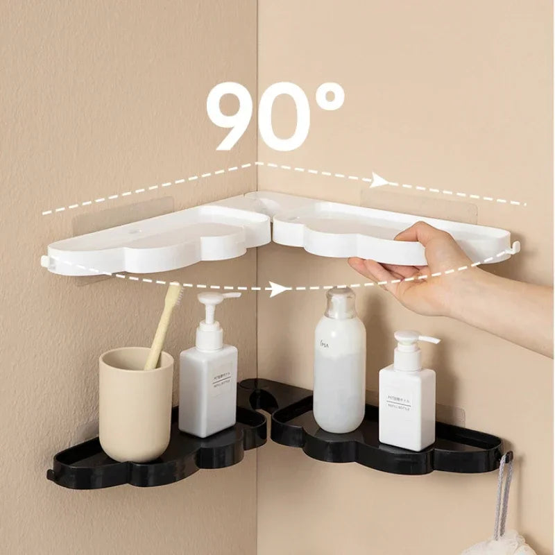 Étagère Murale Rotative 180° avec Drainage pour Salle de Bain et Cuisine