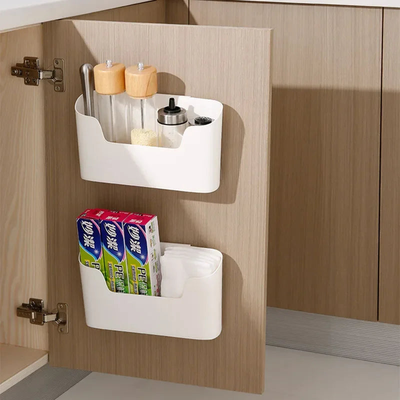 Étagère Murale Adhésive Multifonctionnelle pour Cuisine et Salle de Bain